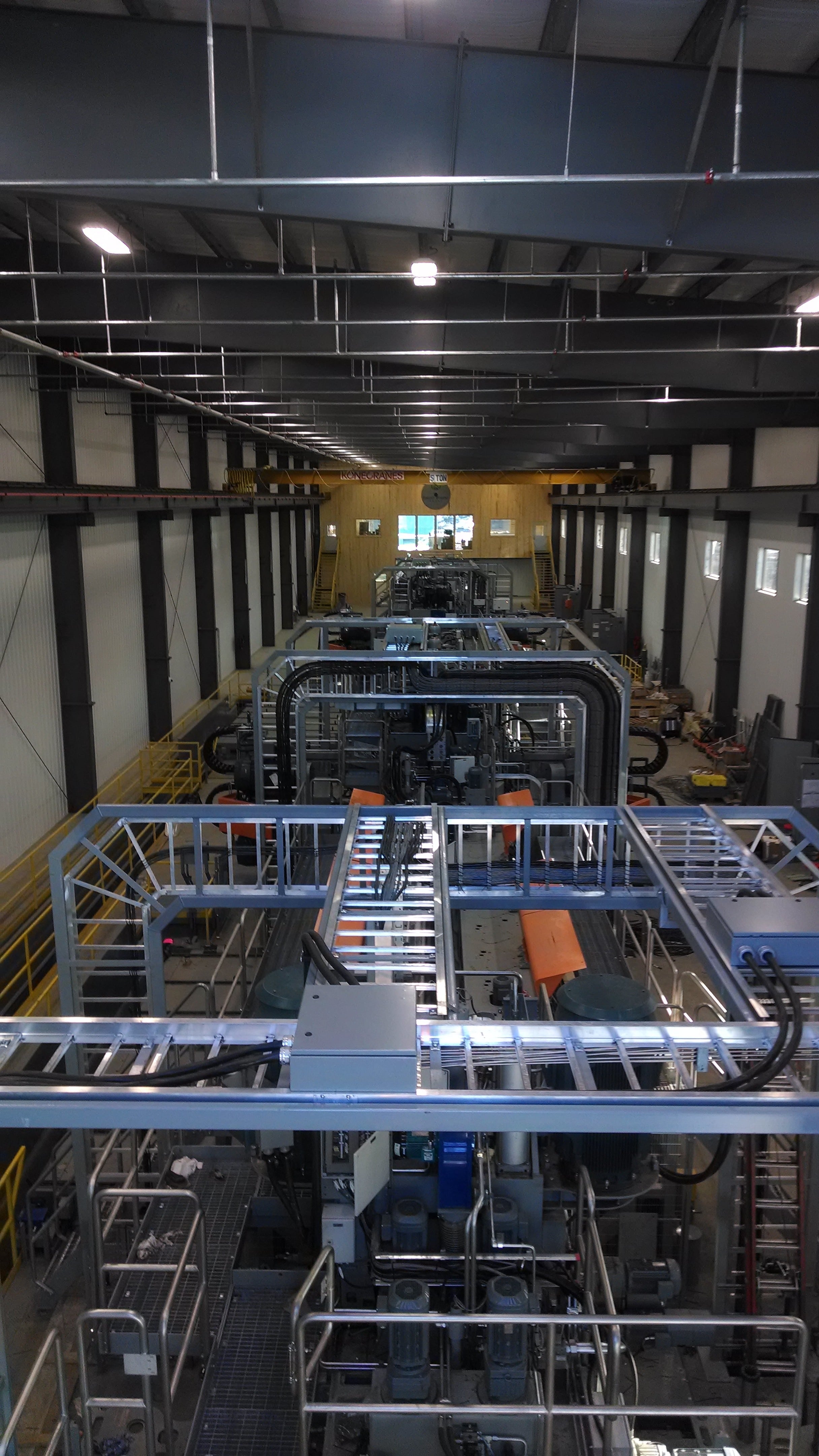 Inside Lewiston Steel Structure